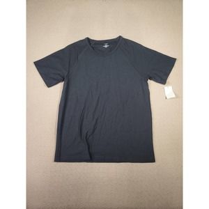 T-Shirt Mens Large L Short Sleeve Cotton Pullover Round Neck Modern Gray NWT 4